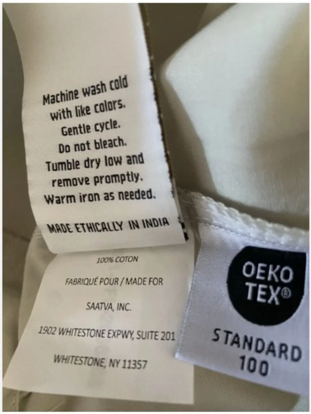 NWOT SAATVA 100% Cotton Pillowcase Pair King Size Gray Set Retails $55.00